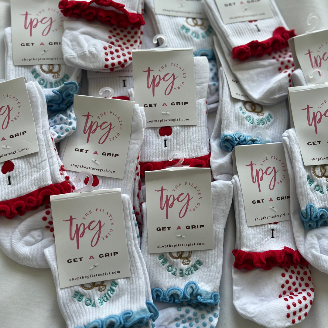 SOMETHING BLUE PILATES GRIP SOCKS