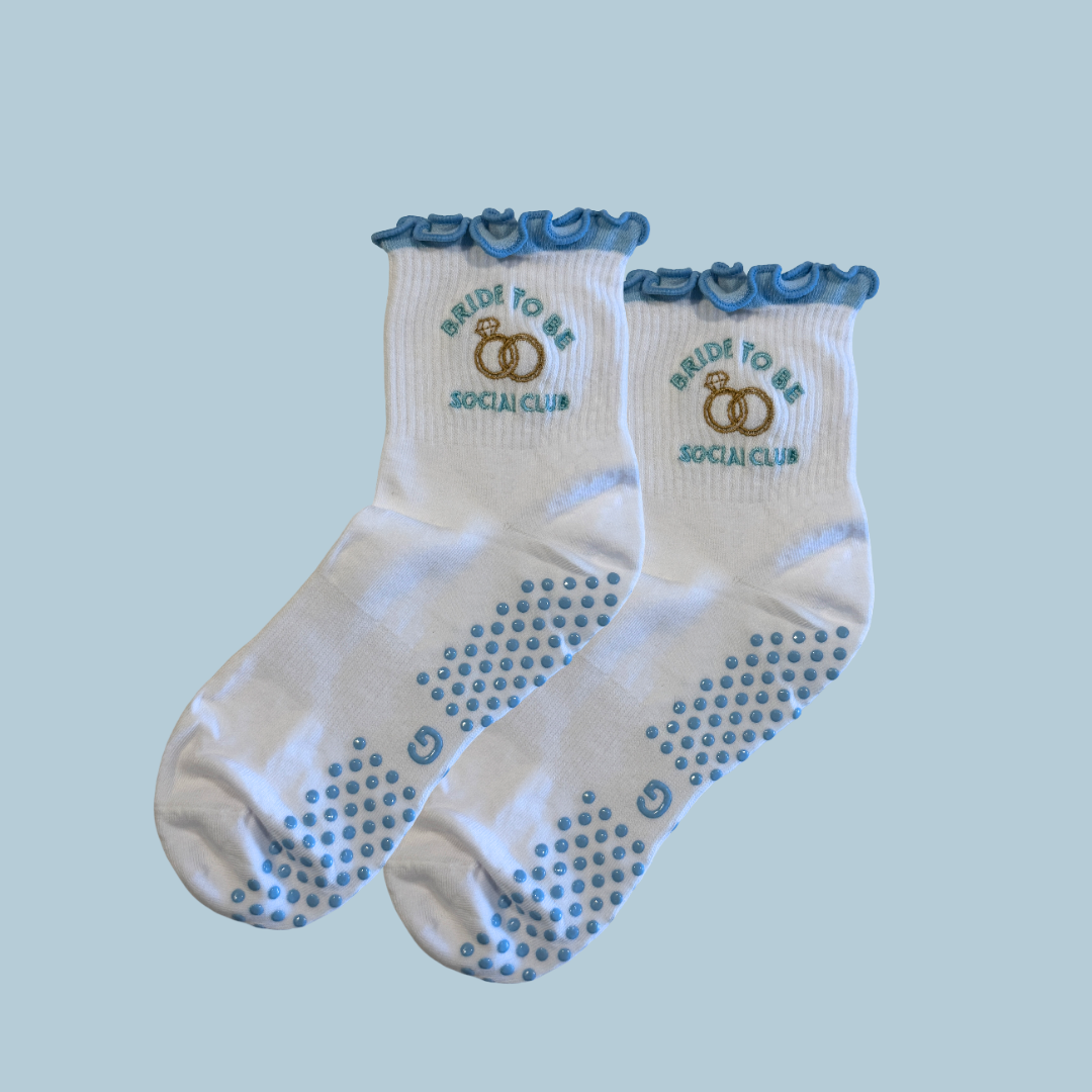 SOMETHING BLUE PILATES GRIP SOCKS