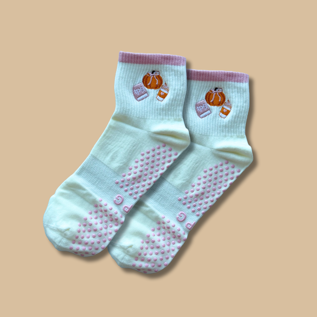 JUST A GIRL PILATES GRIP SOCKS