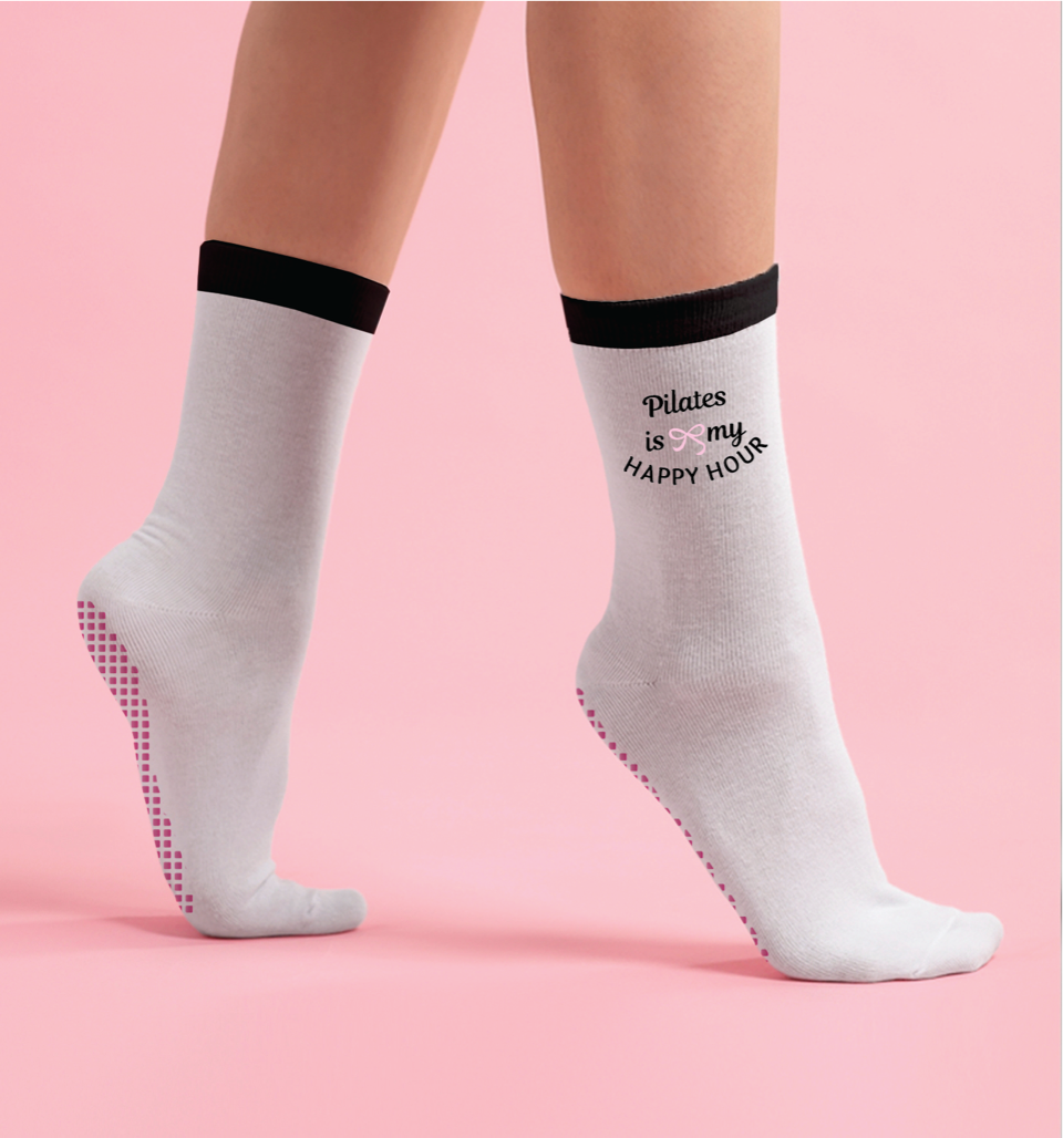 HAPPY HOUR PILATES GRIP SOCKS