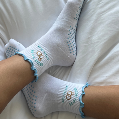 SOMETHING BLUE PILATES GRIP SOCKS