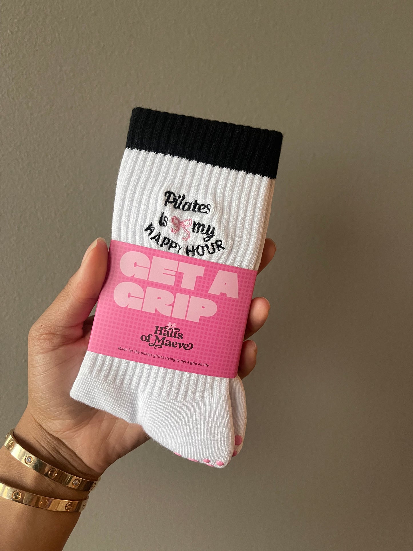 HAPPY HOUR PILATES GRIP SOCKS