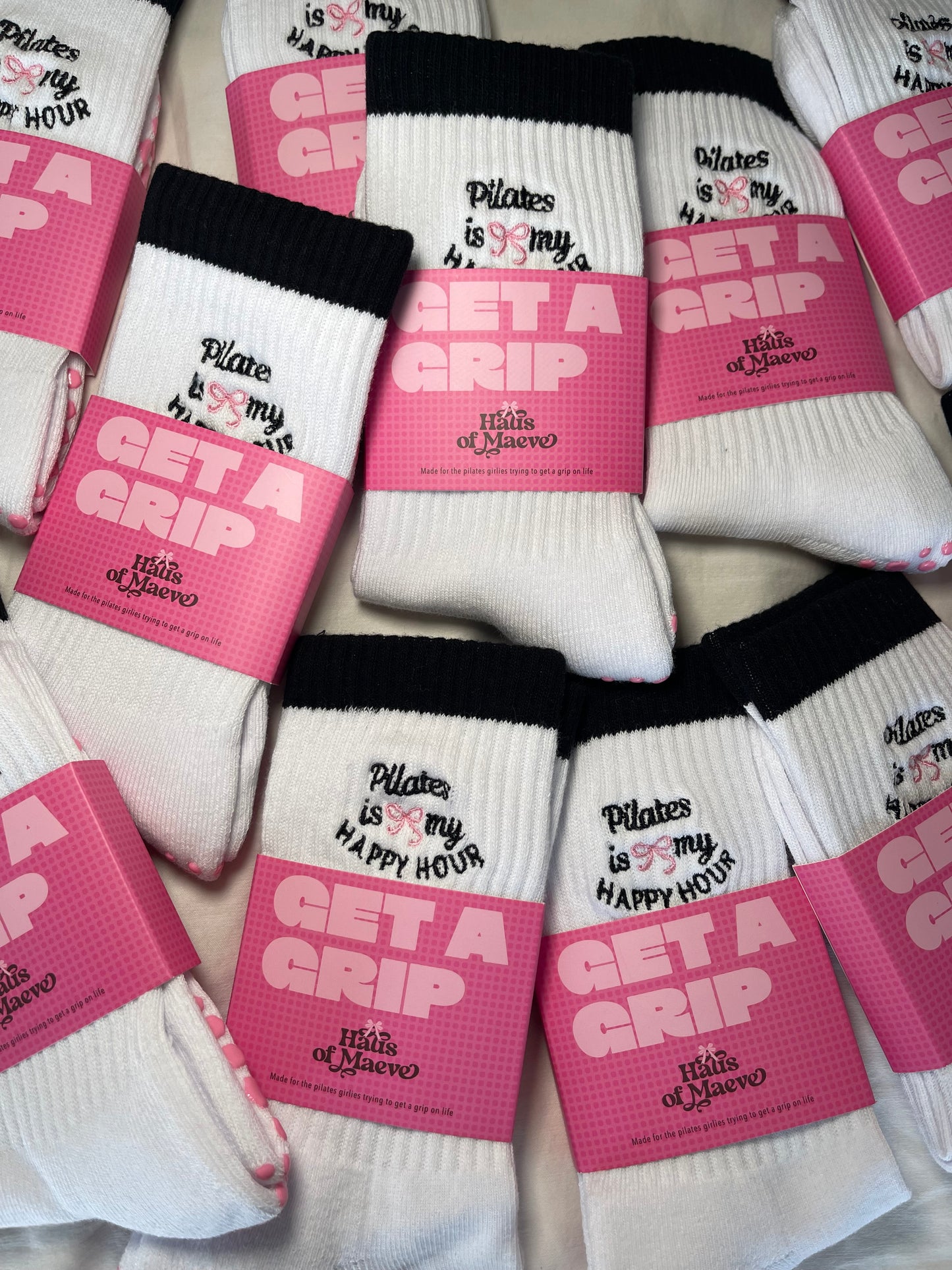 HAPPY HOUR PILATES GRIP SOCKS